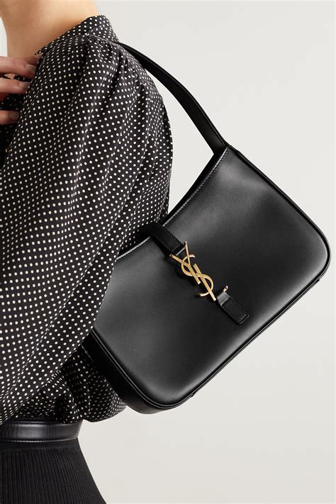 yves saint laurent all black bag|ysl black shoulder bag.